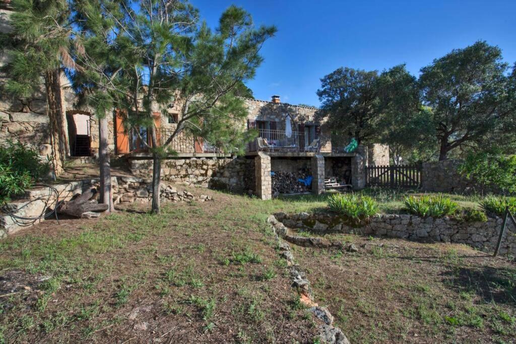 Villa Bodri, Maison En Pierre Avec Vue Mer Et Piscine Chauffee เอลเลอรูซ ภายนอก รูปภาพ
