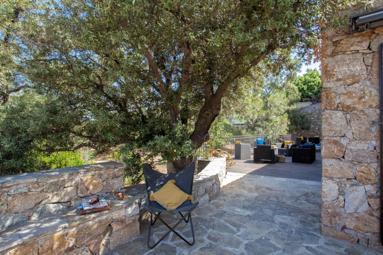 Villa Bodri, Maison En Pierre Avec Vue Mer Et Piscine Chauffee เอลเลอรูซ ภายนอก รูปภาพ